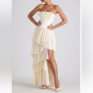 Oh Polly Tiered Corset Gown